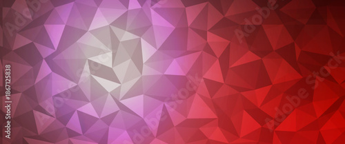 Light Red vector blurry triangle template. A sample with polygonal shapes. The completely new template can be used for your brand book.