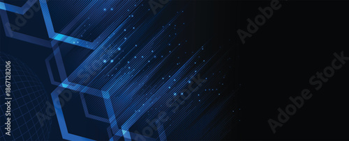 Abstract digital high technology and science or cyber background