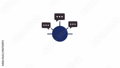 Simple Network Diagram Main Concept.