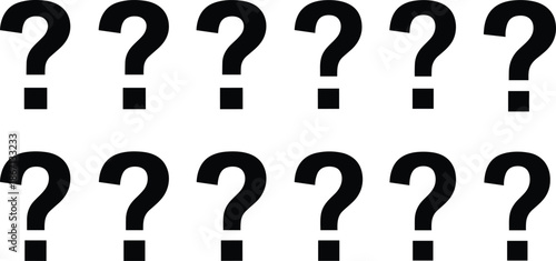 Abstract question mark pattern background, mystery concept, FAQ symbol design, uncertainty idea, curiosity theme, problem solving illustration, white backdrop