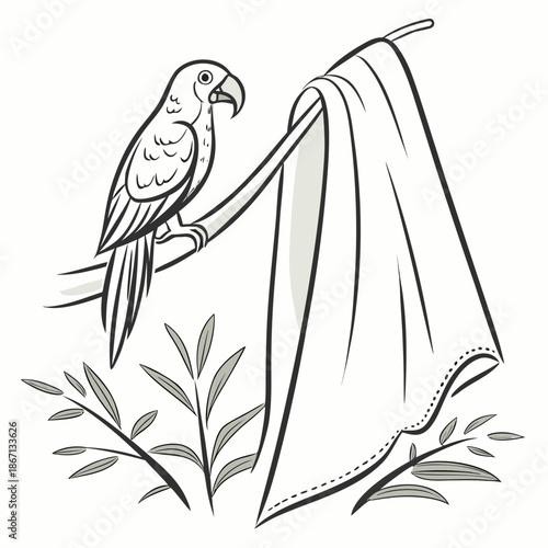 Soft White Terry Cloth Towel Isolated on a Clean Background