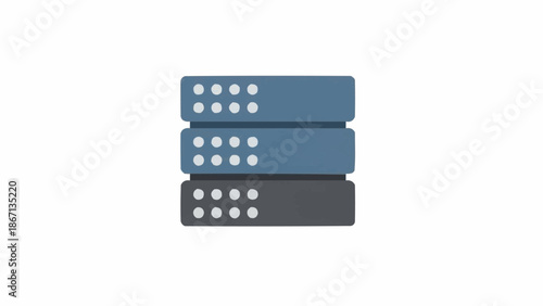 Stack of colorful domino pieces.