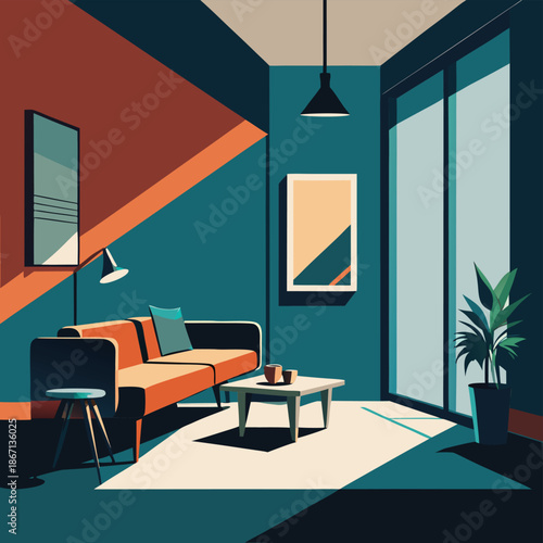 modern bedroom interior