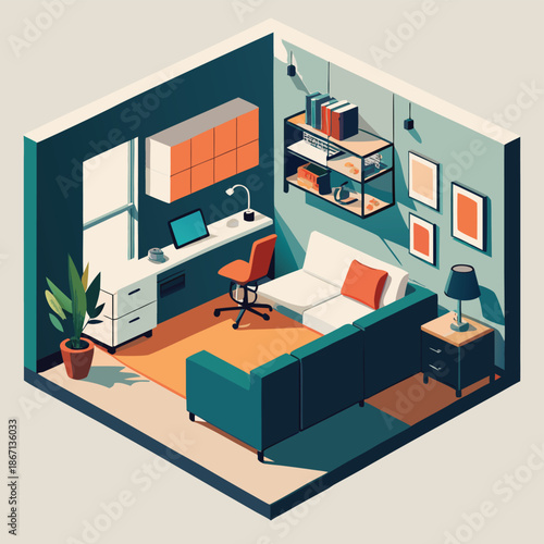 vector illustration of furniture