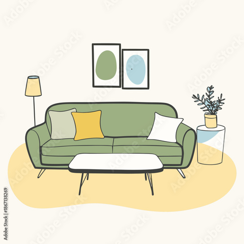 modern living room interior