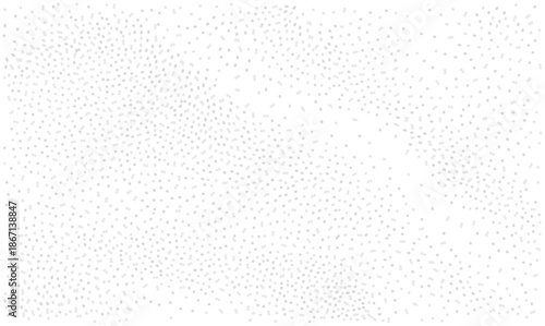 Abstract vector texture with scattered gray dots resembling dust or grain on white. Random chaotic points pattern ideal for overlay or grunge effect. Micro particle distribution design.