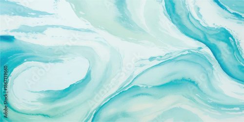 Luxury Marbleized Alcohol Ink Texture in Cyan and Turquoise for Elegant Branding