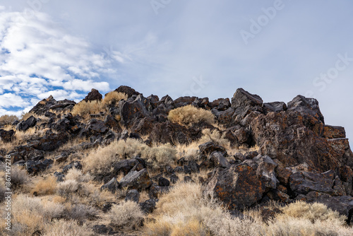 Fotografie Volcanic rock, Basalt flows