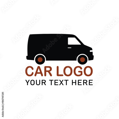 Car logo clipart design, sports car icon, Simple Minivan icon, Minimalist Vehicle Side View, Graphic, Silhouette, automobile icon, transport symbols, motor, service, traffic, creative ideas, taxi, 