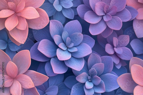 Pastel Dreamscape A Serene Floral Arrangement with Soft Hues and Elegant Petals in Gradient Colors