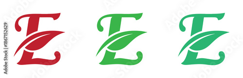  Leaf Letter E Logo Design. Vibrant letter T logos . Green Leaves letter vector, eco Alphabet illustration. Vector green alphabet eco logo with leaves, Green Eco Alphabet Vector icon.