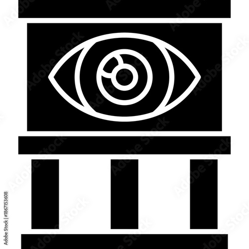 Eye Test Icon Vector Element