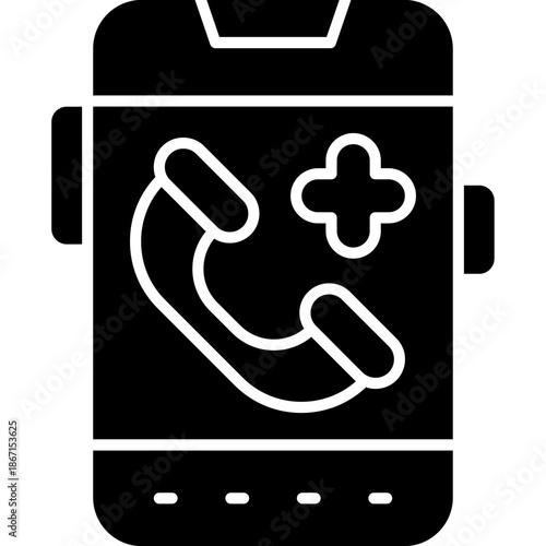Emergency Call Icon Vector Element