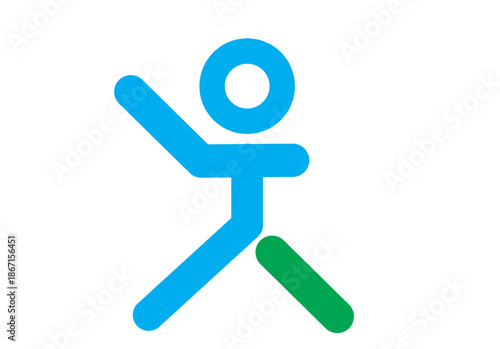 Person with Disability Editable Clip Art.
