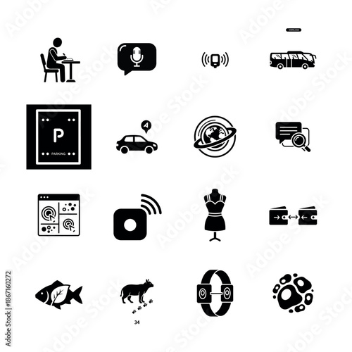 Human Resources and Management Icon Collection for Recruitment, Teamwork, and Employee Training