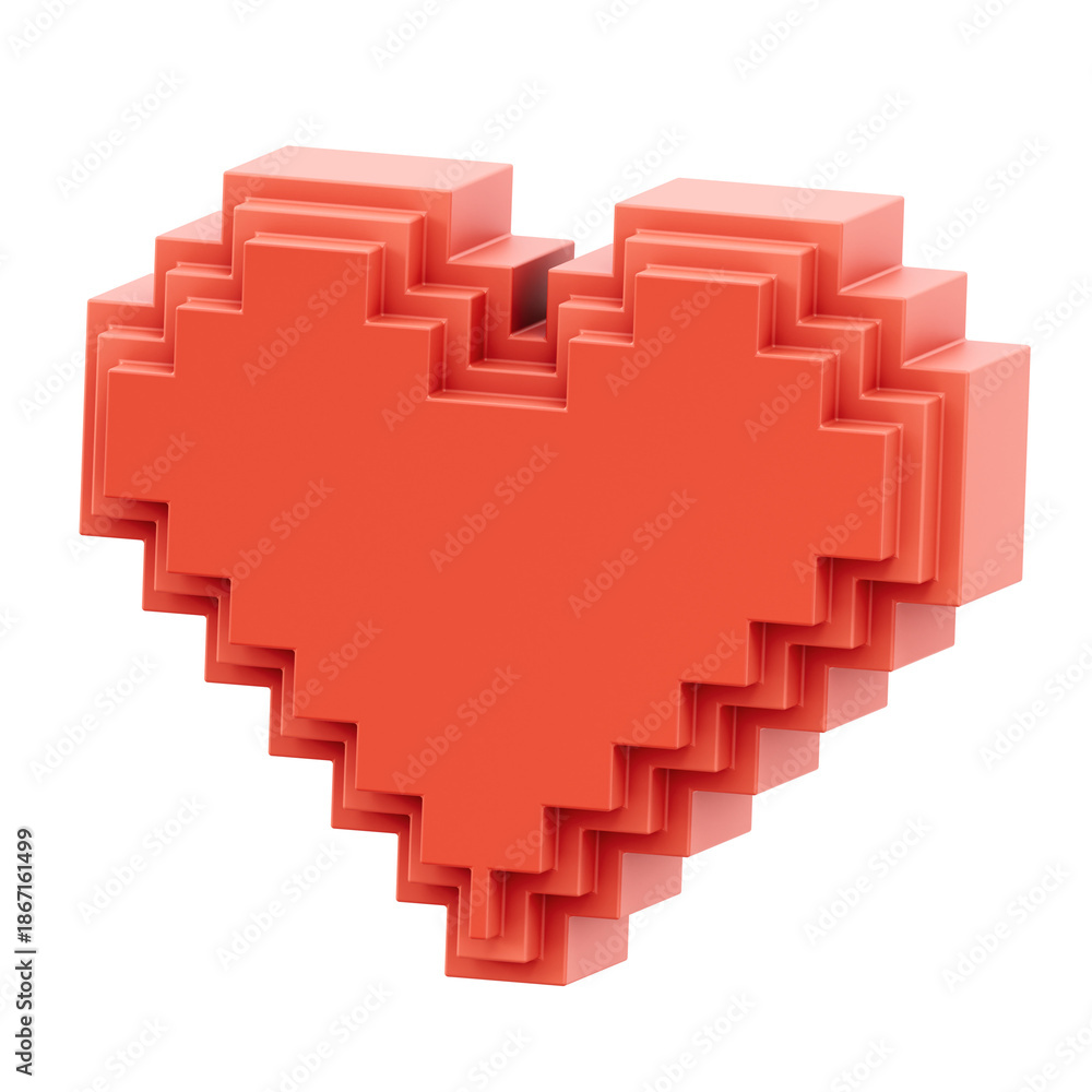 Obraz premium gaming heart 3d illustration