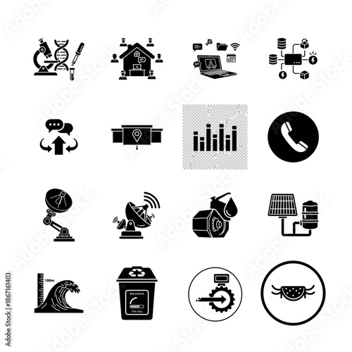 Financial services and online banking icons set featuring currency, investment, savings, and personal finance management symbols for apps and websites.