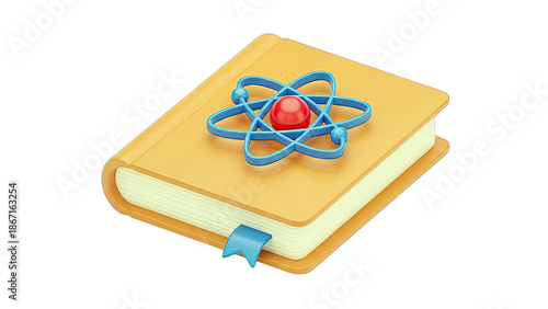 Book with Atom Symbol Icon