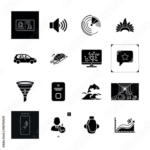 Security and Cyber Data Protection Vector Icon Set for Privacy and Network Safety Platforms