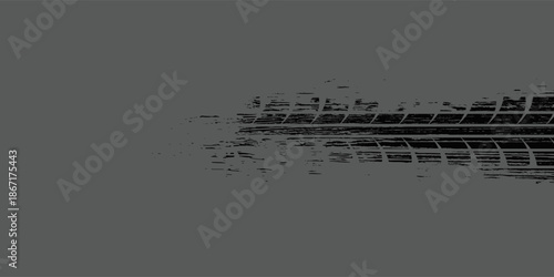 Tire track. Car, bike, motorcycle. vector