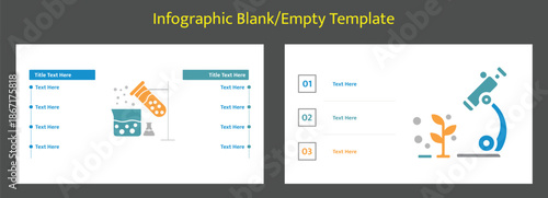 Blank empty infographic template layout
