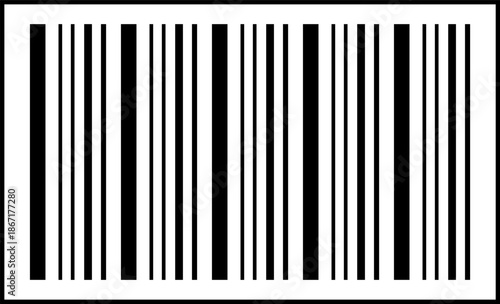 Barcode illustration. Barcode sticker on an isolated background. Barcode, QR code, scanner, Vector or PNG image