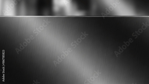 Brushed dark steel texture with industrial reflections