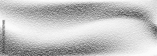 Abstract halftone dot or sand waves on white background. Vector realistic illustration of black stipple gradient pattern, grunge grainy texture, paint spray effect, liquid texture, dotwork fluid