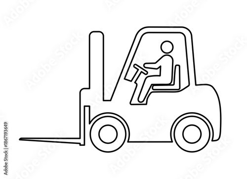 Ikona wózka widłowego