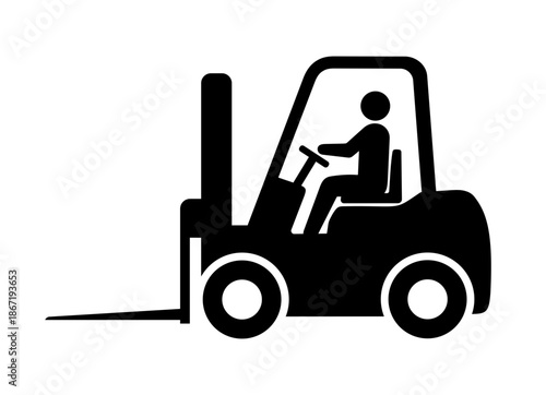 Ikona wózka widłowego