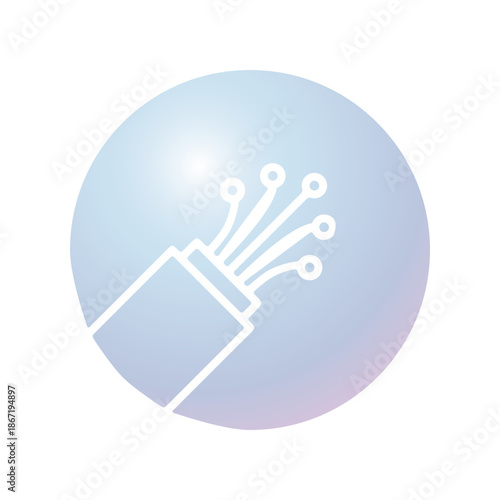 Cable icon design template