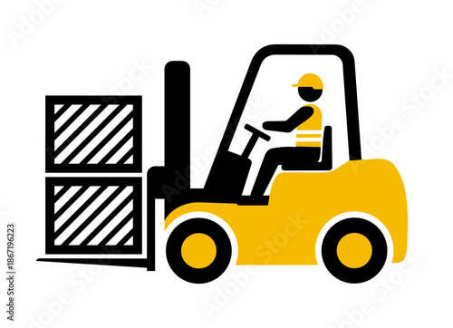 Ikona wózka widłowego