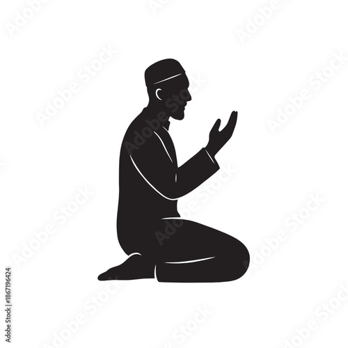 Supplication Silhouette – Islamic Prayer & Reflection