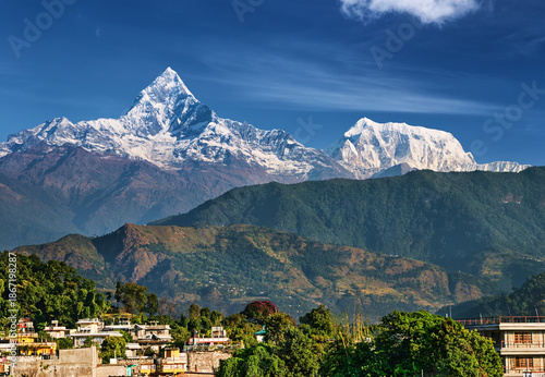 Annapurna range, view from Pokhara, Nepal