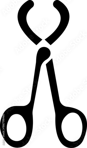 medical instrument silhouettes including syringe scissors and forceps vector, Dental Surgery: Forceps, Tooth Key, Drill, Syringe, Bandage, Needle, Healthcare tools and equipment Hook elements,