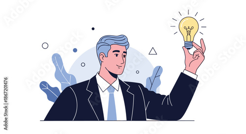 Creative illustration of money flying out of a wallet while a businessman takes notes for financial growth and expenses for reports.