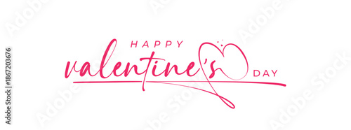 Love Happy Valentine's Day logo design, happy valentines with love, love vector logo design.