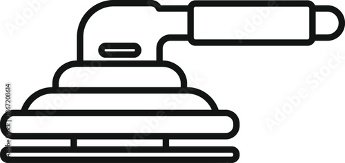 Electric orbital sander tool illustration for renovation and diy projects