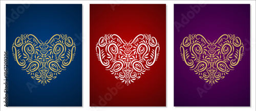 Freehand heart outline used as a background for a love story.