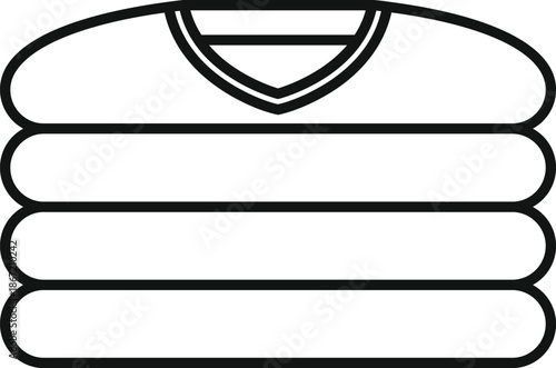 Stack of fresh folded clothes, representing sorted laundry and daily chores