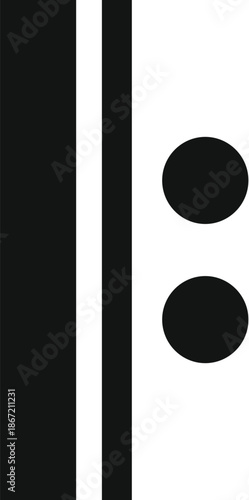 Repeat sign for music notation with two dots and vertical bars