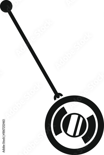 Yo yo toy graphic showing classic string children's game