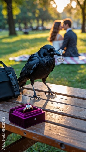 Wallpaper Mural bird in the park Torontodigital.ca