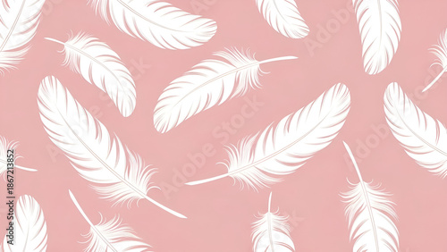 seamless pattern with feathers