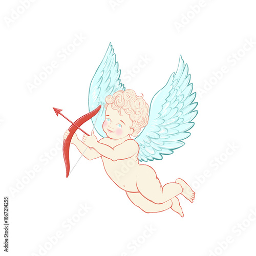 Angel on  transparent background 