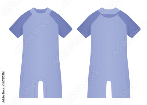 One peace kids swimsuit. vector