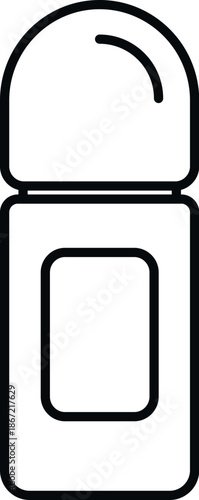 Roll on deodorant bottle representing antiperspirant and personal care product