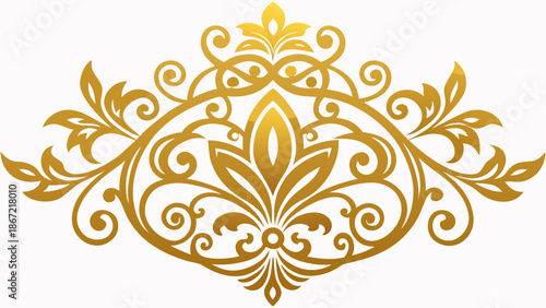Elegant floral ornament design Vector