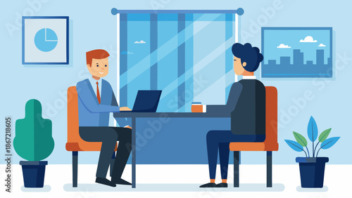 Business meeting in modern office Vector