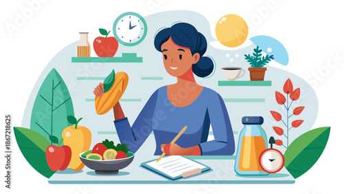 Healthy lifestyle and productivity Vector